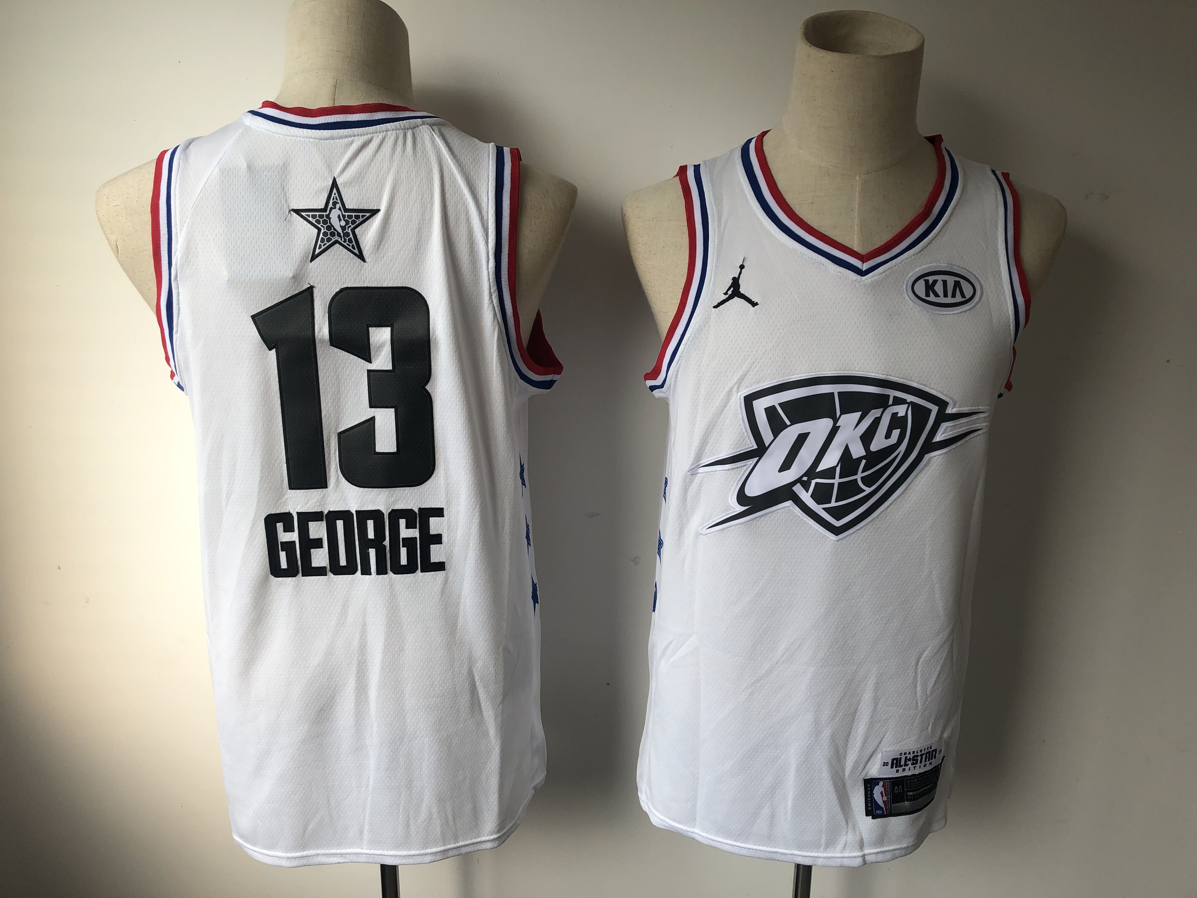 Men Oklahoma City Thunder #13 George White 2019 All Star NBA Jerseys